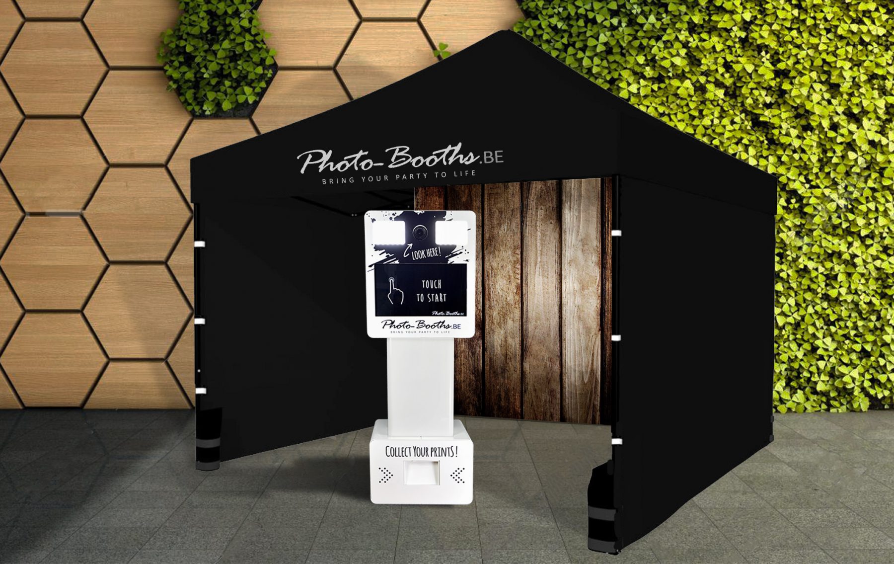 Outdoor photo booth