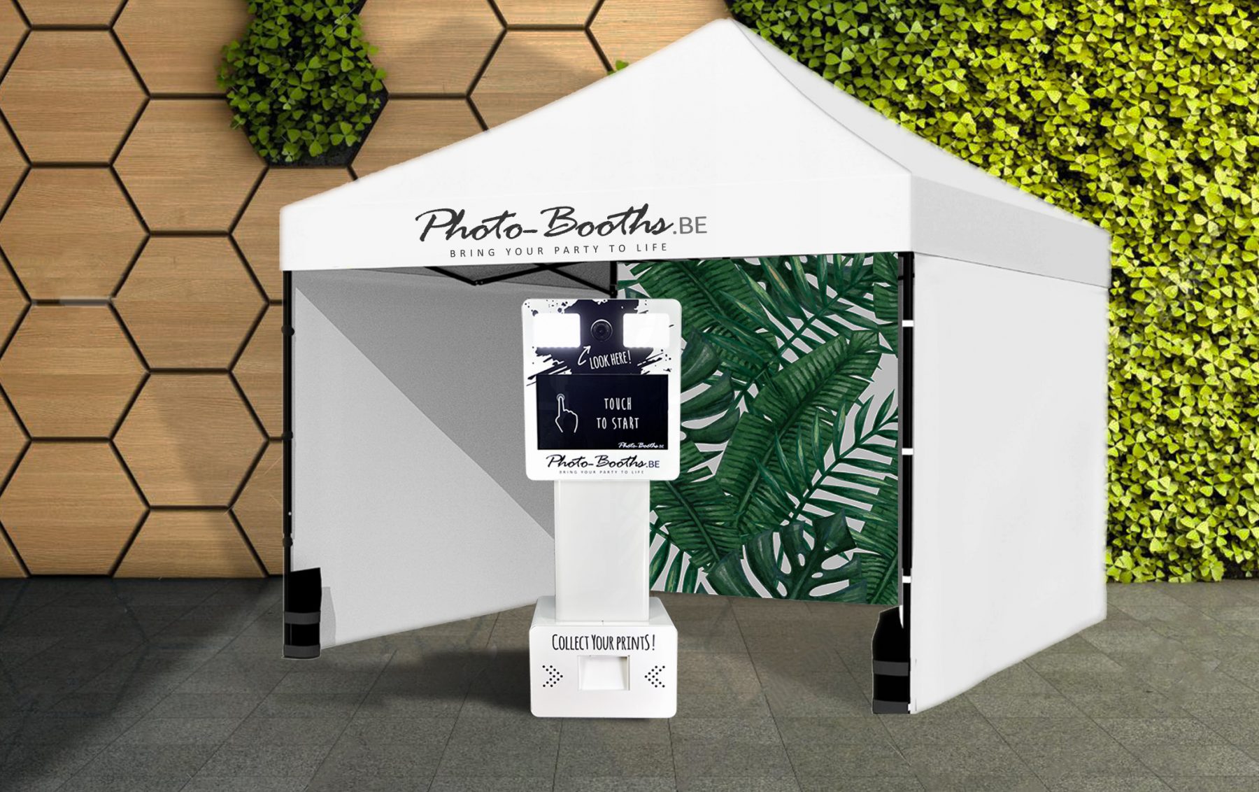 Outdoor photo booth